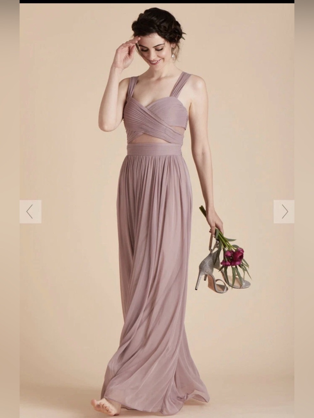 Birdy Grey Elyse Mauve Dress For Bridesmaids. Size extra large